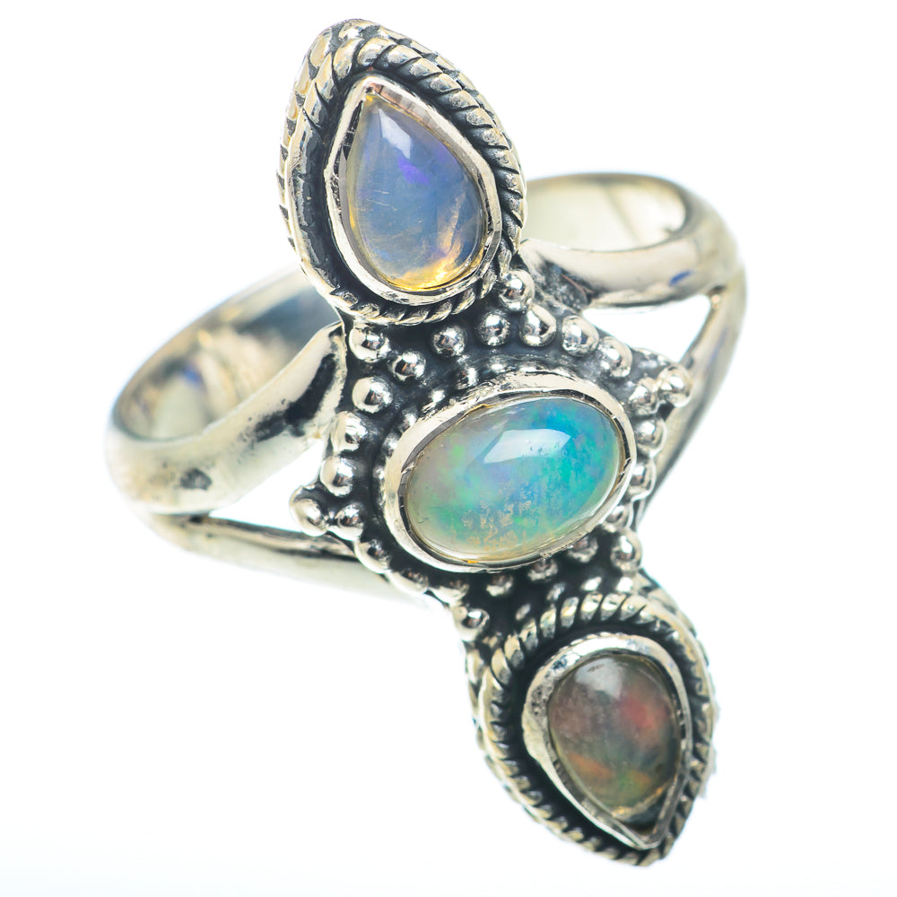 Ethiopian Opal Rings handcrafted by Anasilvercos - RING73973