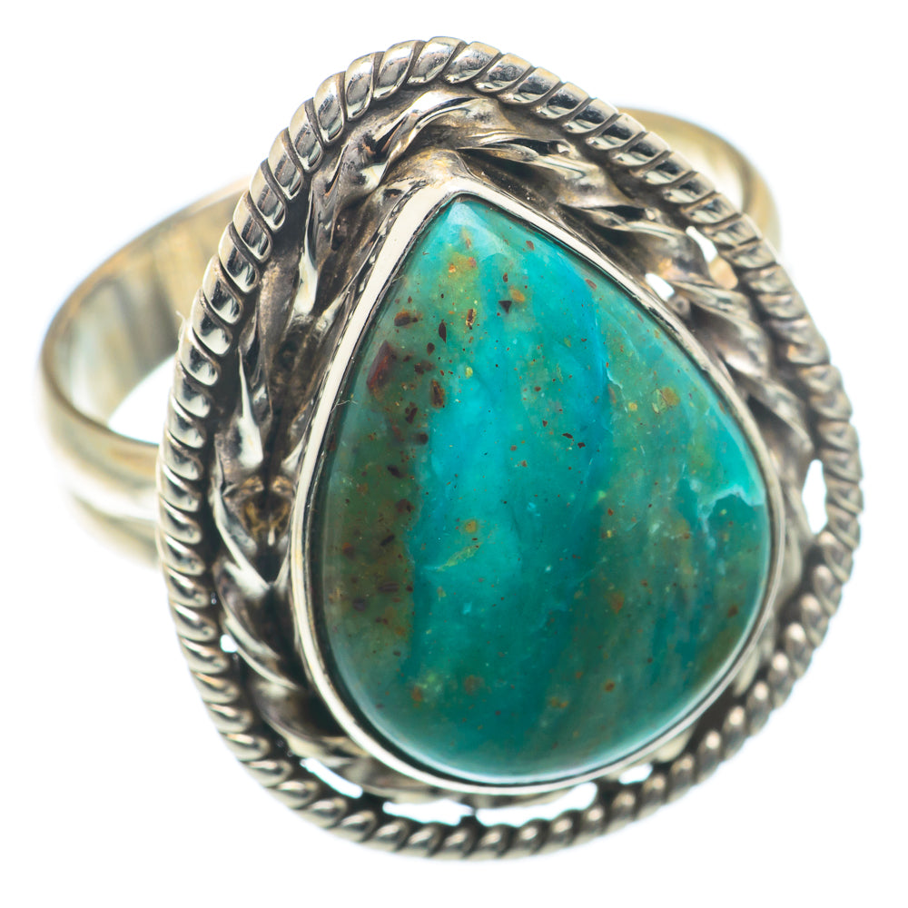 Chrysocolla Rings handcrafted by Anasilvercos - RING73981