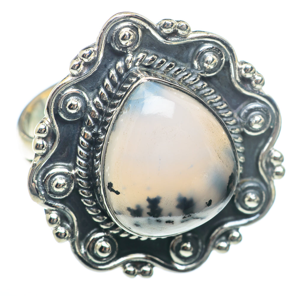 Dendritic Opal Rings handcrafted by Anasilvercos - RING74007