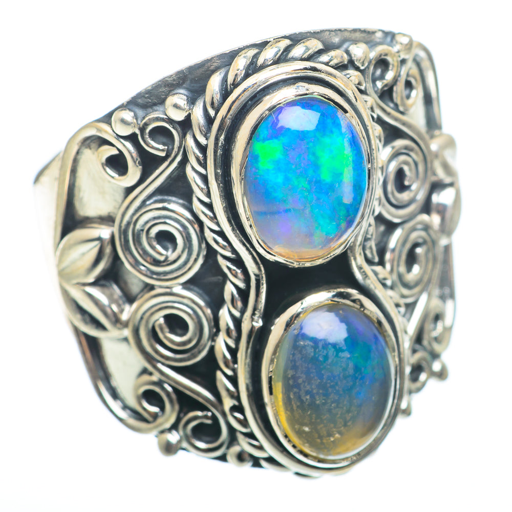 Ethiopian Opal Rings handcrafted by Anasilvercos - RING74011