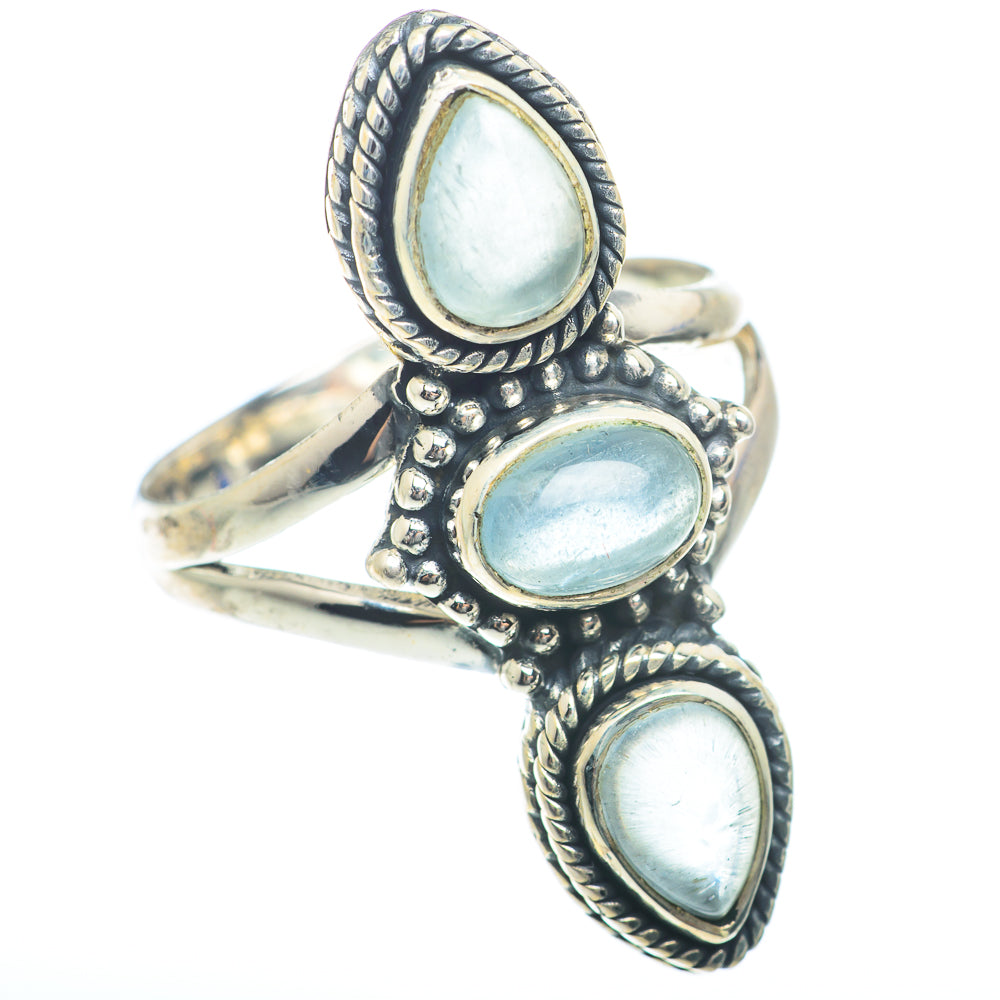 Aquamarine Rings handcrafted by Anasilvercos - RING74016