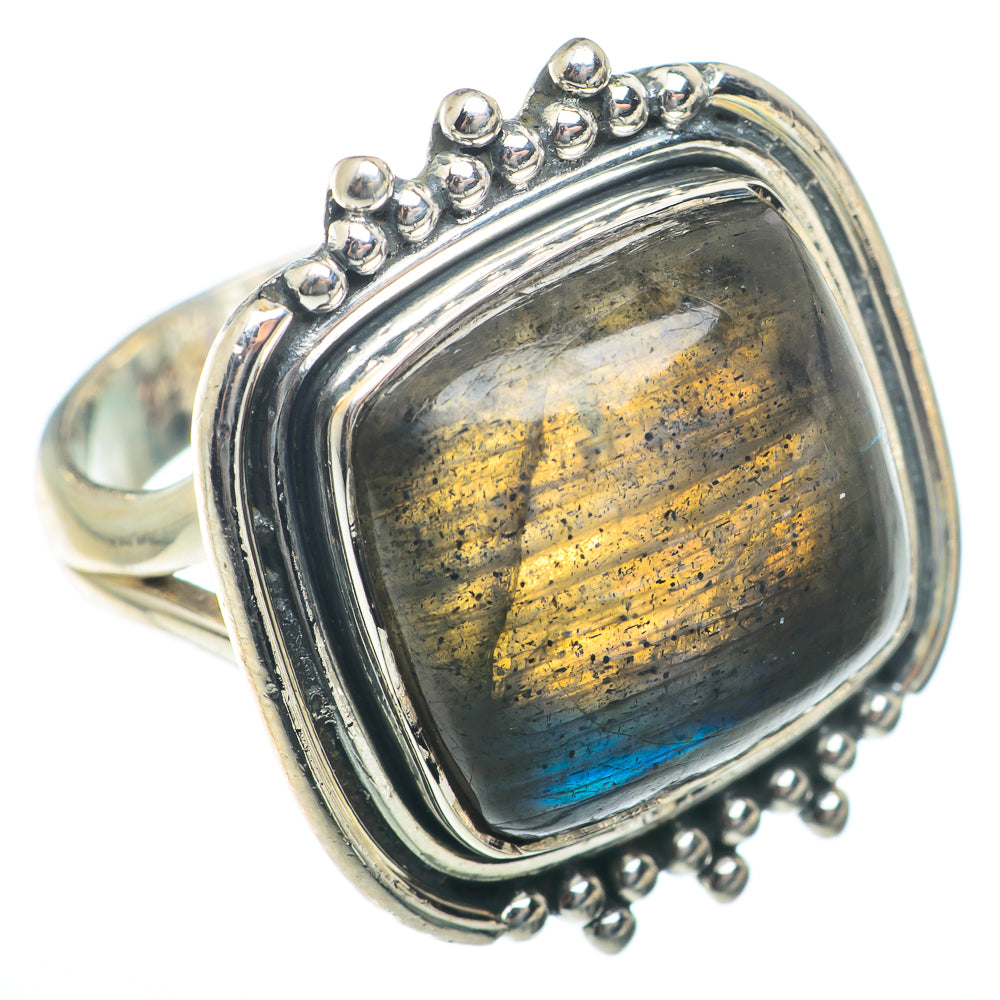 Labradorite Rings handcrafted by Anasilvercos - RING74017