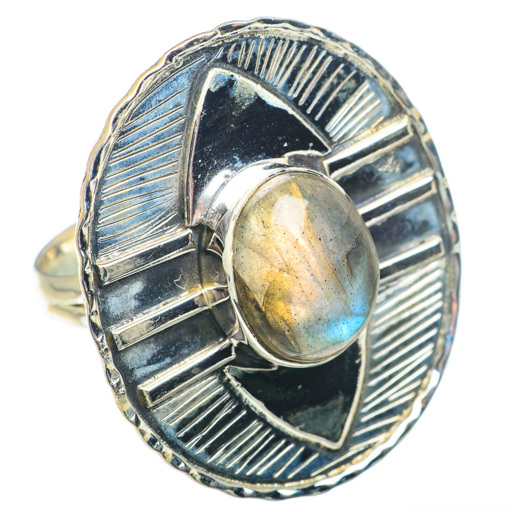 Labradorite Rings handcrafted by Anasilvercos - RING74023