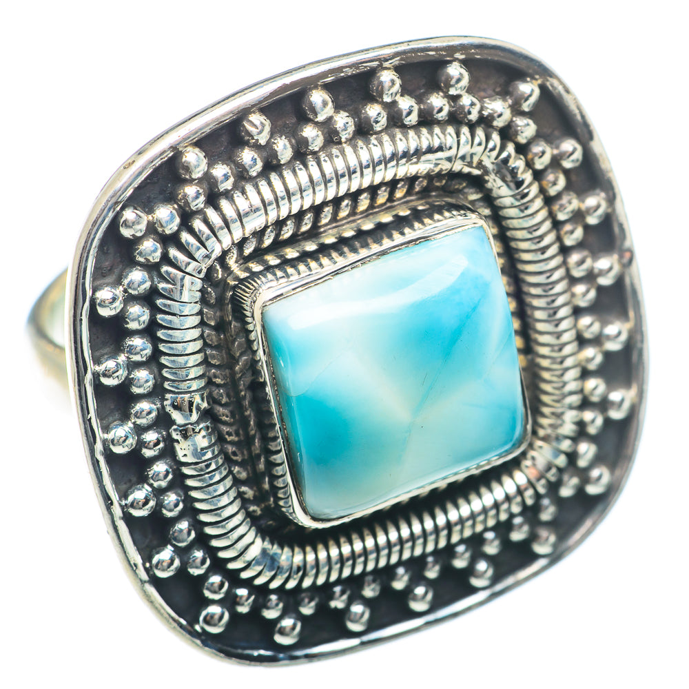 Larimar Rings handcrafted by Anasilvercos - RING74025