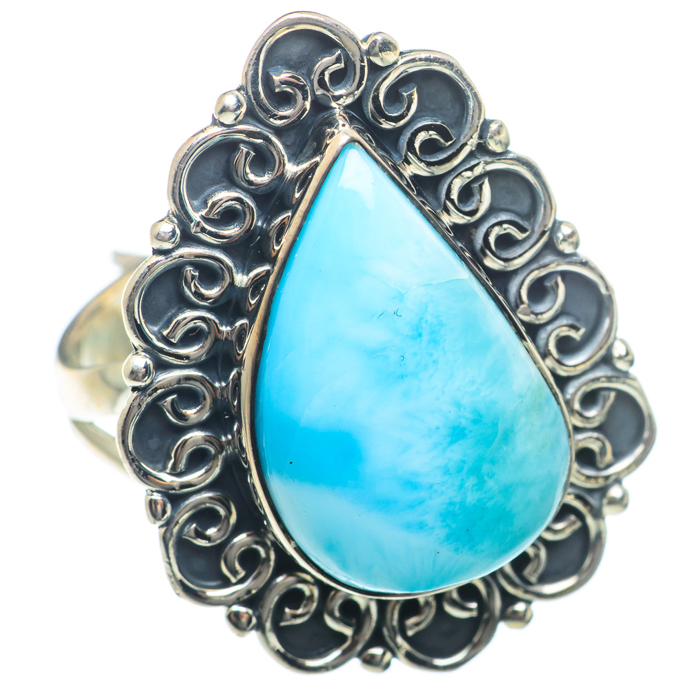 Larimar Rings handcrafted by Anasilvercos - RING74030