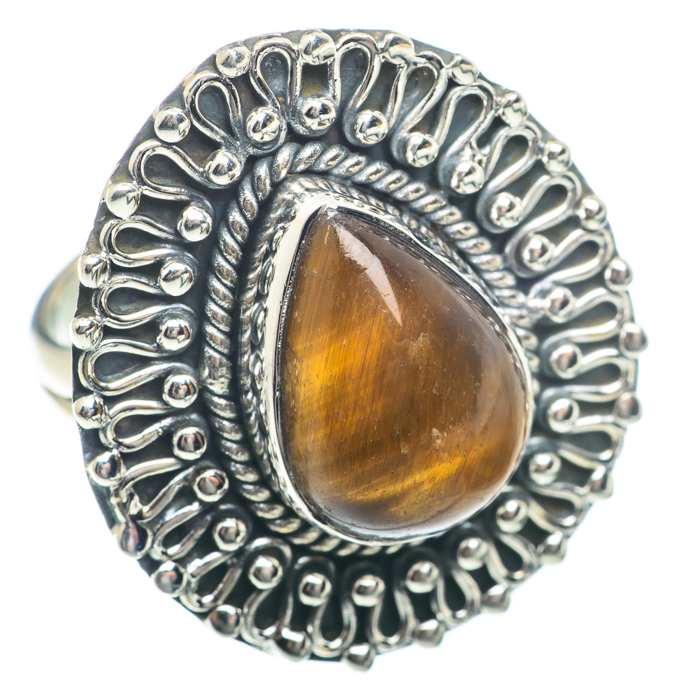 Tiger Eye Rings handcrafted by Anasilvercos - RING74037