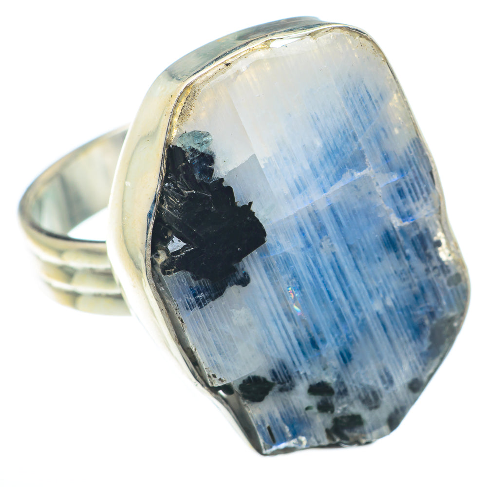 Rainbow Moonstone Rings handcrafted by Anasilvercos - RING74047