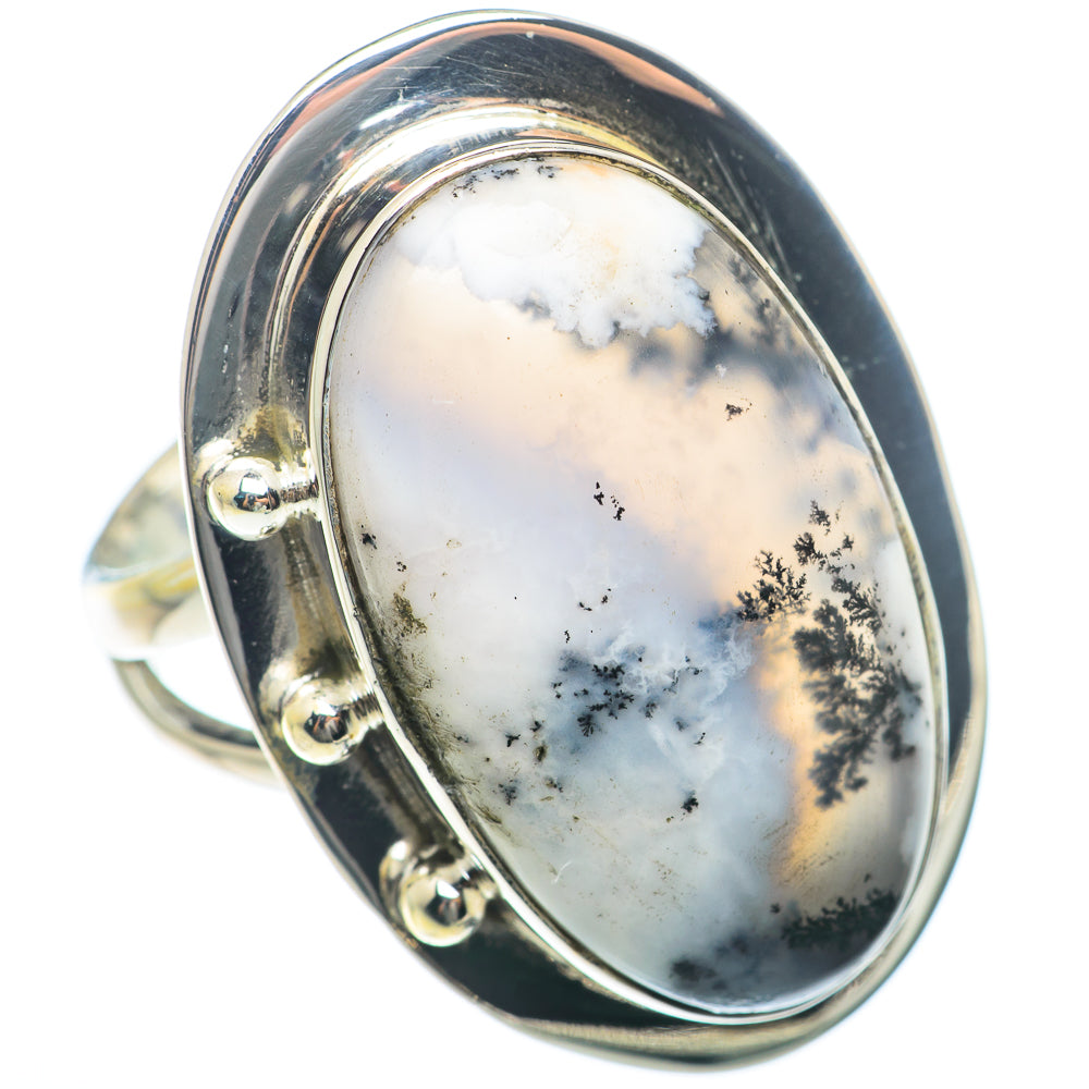 Dendritic Opal Rings handcrafted by Anasilvercos - RING74077