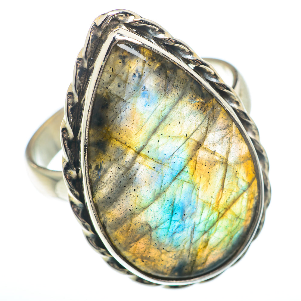 Labradorite Rings handcrafted by Anasilvercos - RING74079