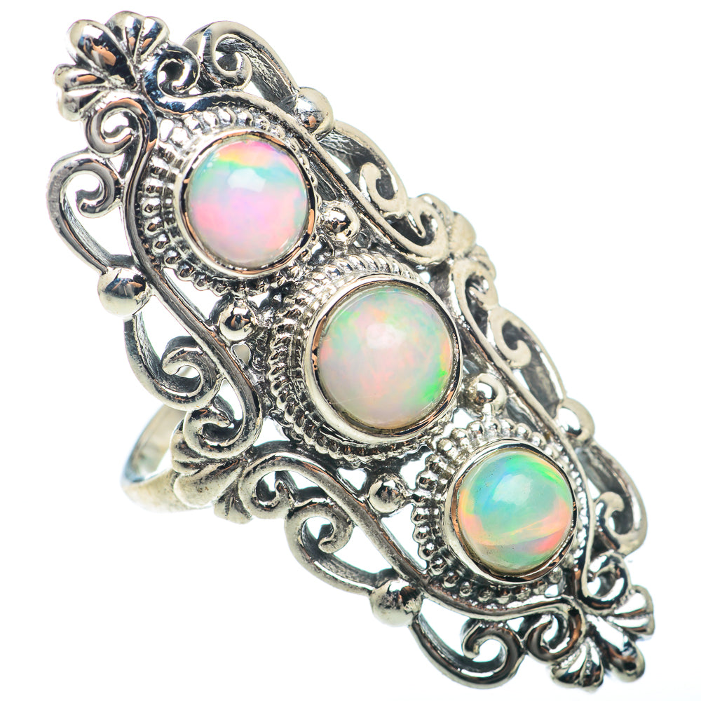 Ethiopian Opal Rings handcrafted by Anasilvercos - RING74081