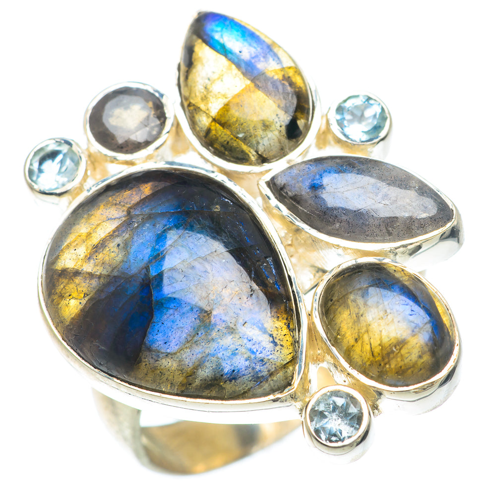Labradorite Rings handcrafted by Anasilvercos - RING74084