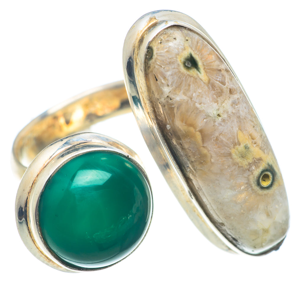 Ocean Jasper Rings handcrafted by Anasilvercos - RING74087