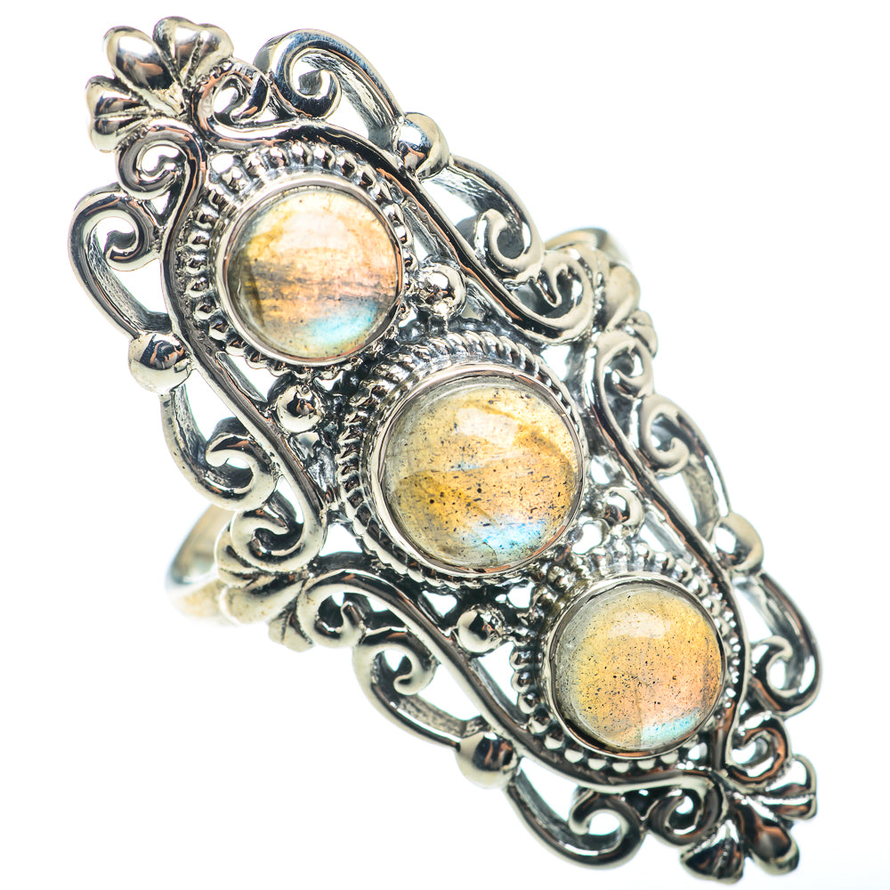 Labradorite Rings handcrafted by Anasilvercos - RING74097