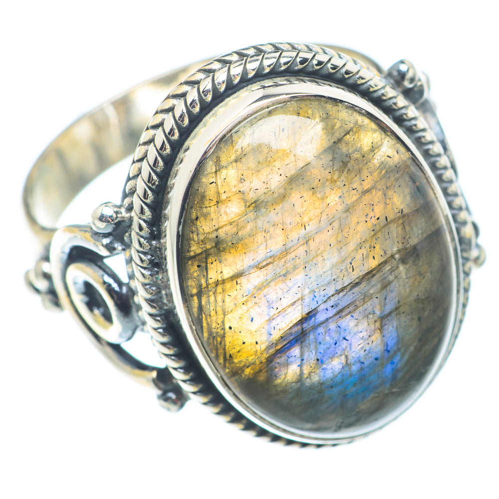 Labradorite Rings handcrafted by Anasilvercos - RING74098