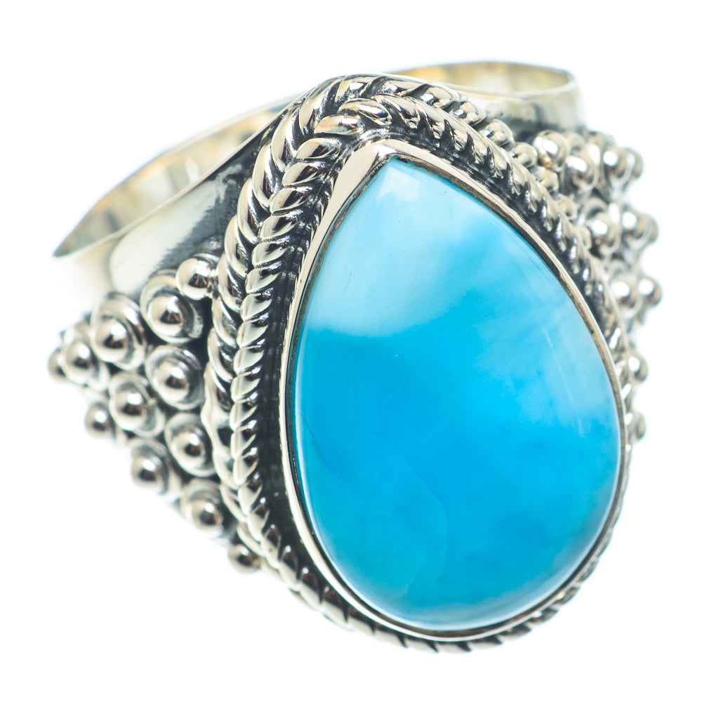 Larimar Rings handcrafted by Anasilvercos - RING74100