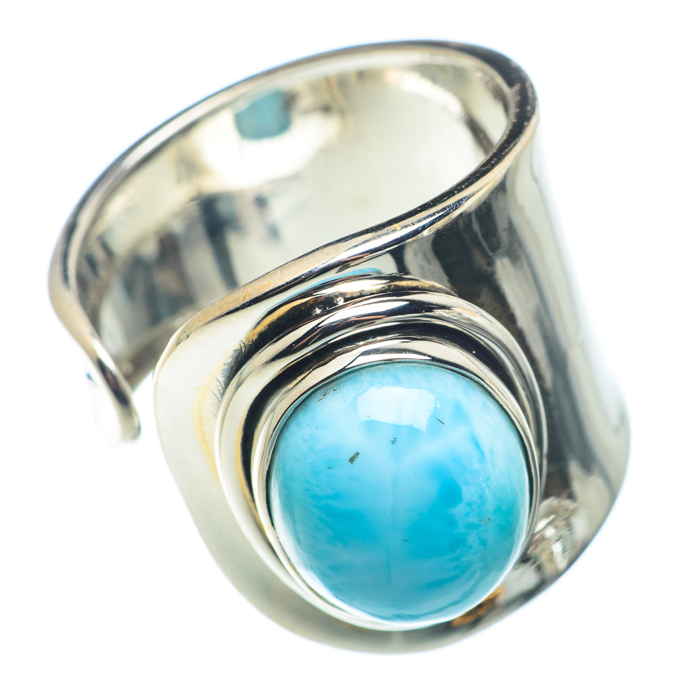 Larimar Rings handcrafted by Anasilvercos - RING74102