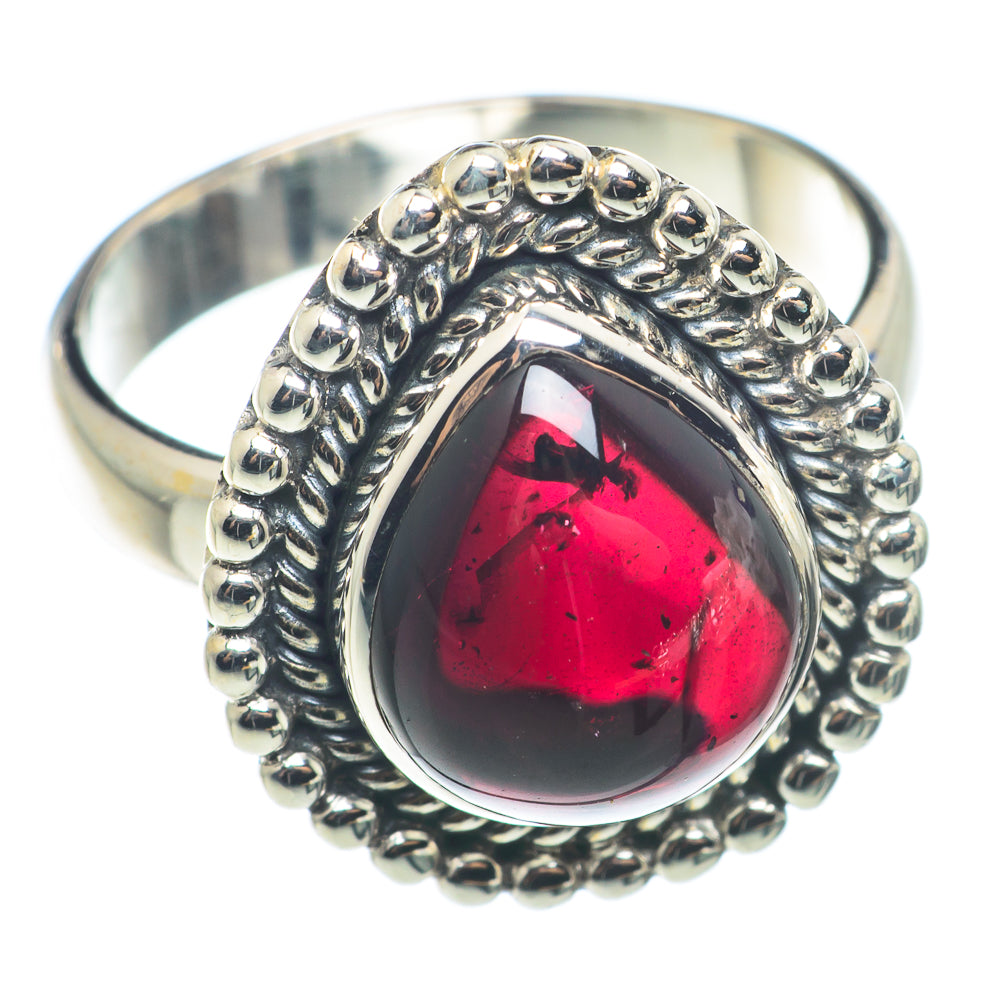 Garnet Rings handcrafted by Anasilvercos - RING74120