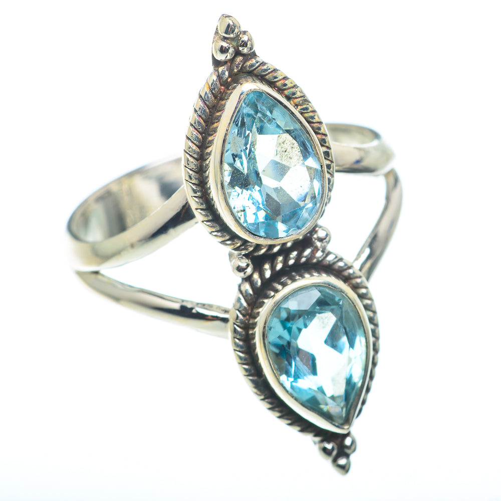 Blue Topaz Rings handcrafted by Anasilvercos - RING74142