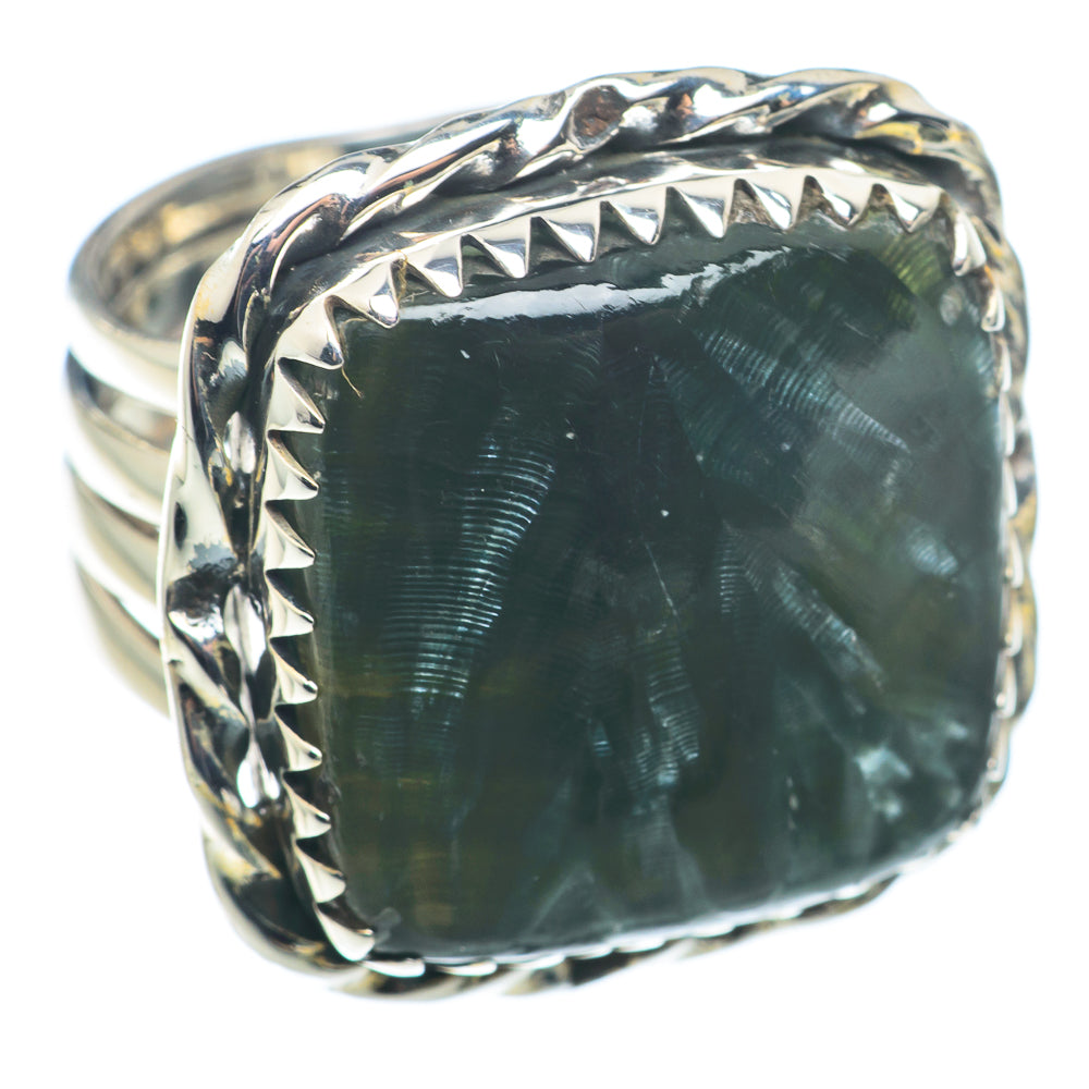 Seraphinite Rings handcrafted by Anasilvercos - RING74150