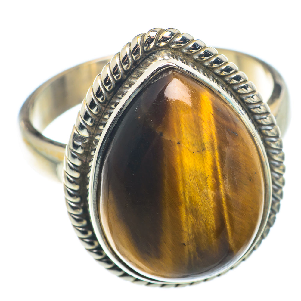 Tiger Eye Rings handcrafted by Anasilvercos - RING74155