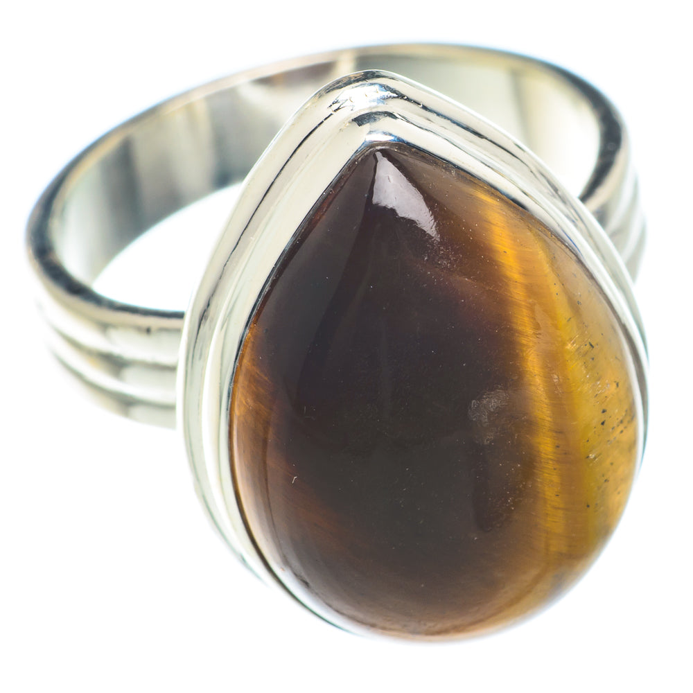 Tiger Eye Rings handcrafted by Anasilvercos - RING74157