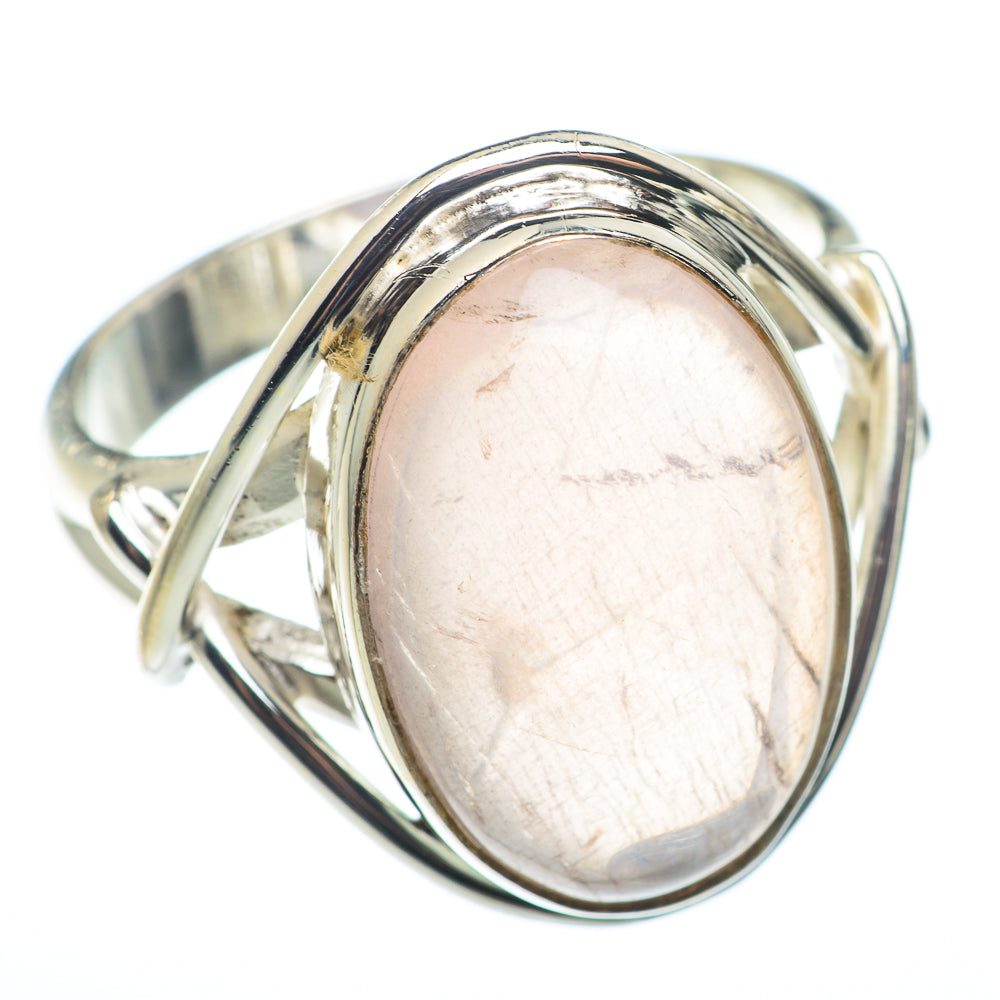 Rose Quartz Rings handcrafted by Anasilvercos - RING74161