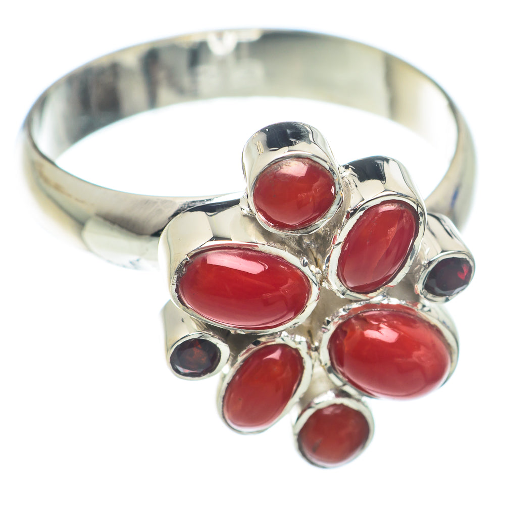 Red Onyx Rings handcrafted by Anasilvercos - RING74162