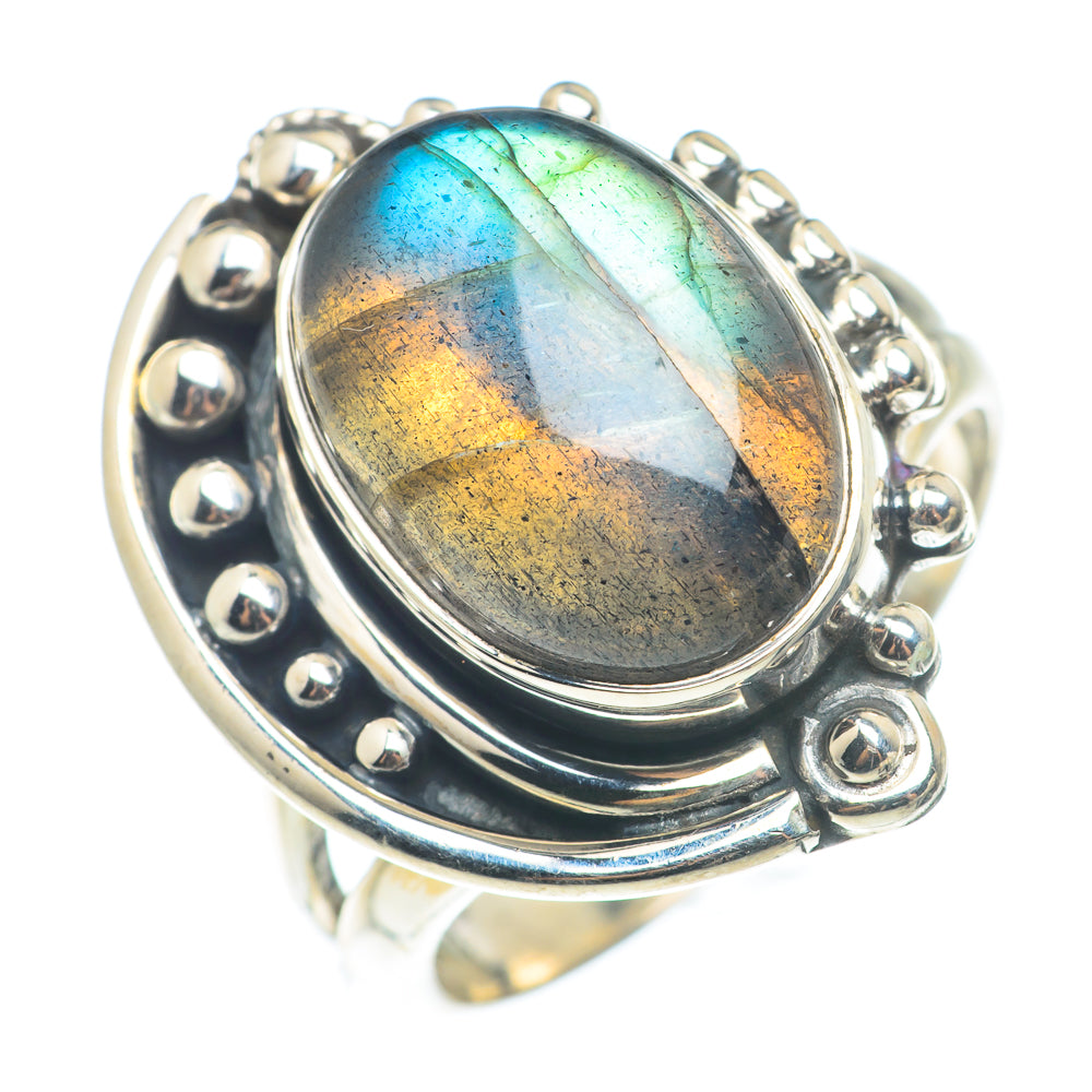 Labradorite Rings handcrafted by Anasilvercos - RING74176
