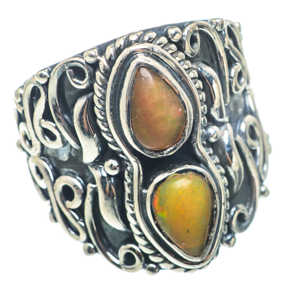 Ethiopian Opal Rings handcrafted by Anasilvercos - RING74177
