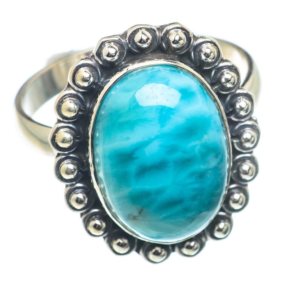 Larimar Rings handcrafted by Anasilvercos - RING74189