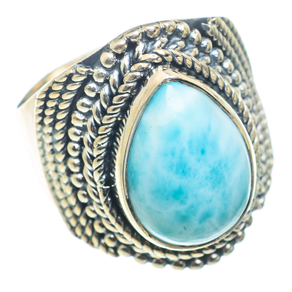 Larimar Rings handcrafted by Anasilvercos - RING74191