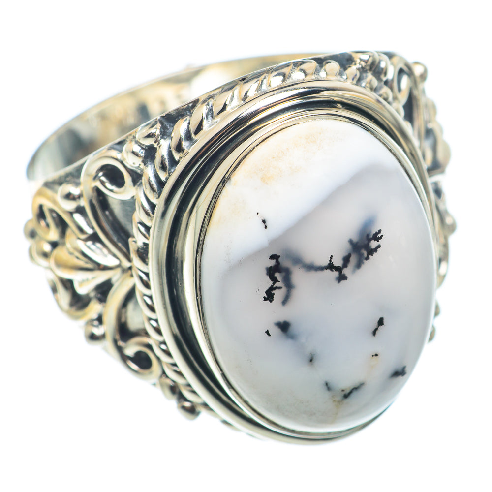 Dendritic Opal Rings handcrafted by Anasilvercos - RING74213