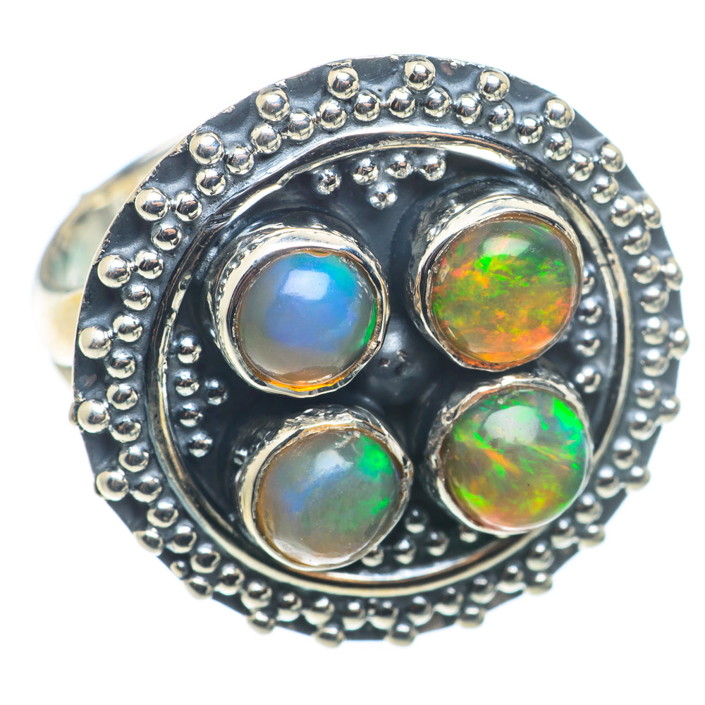 Ethiopian Opal Rings handcrafted by Anasilvercos - RING74216