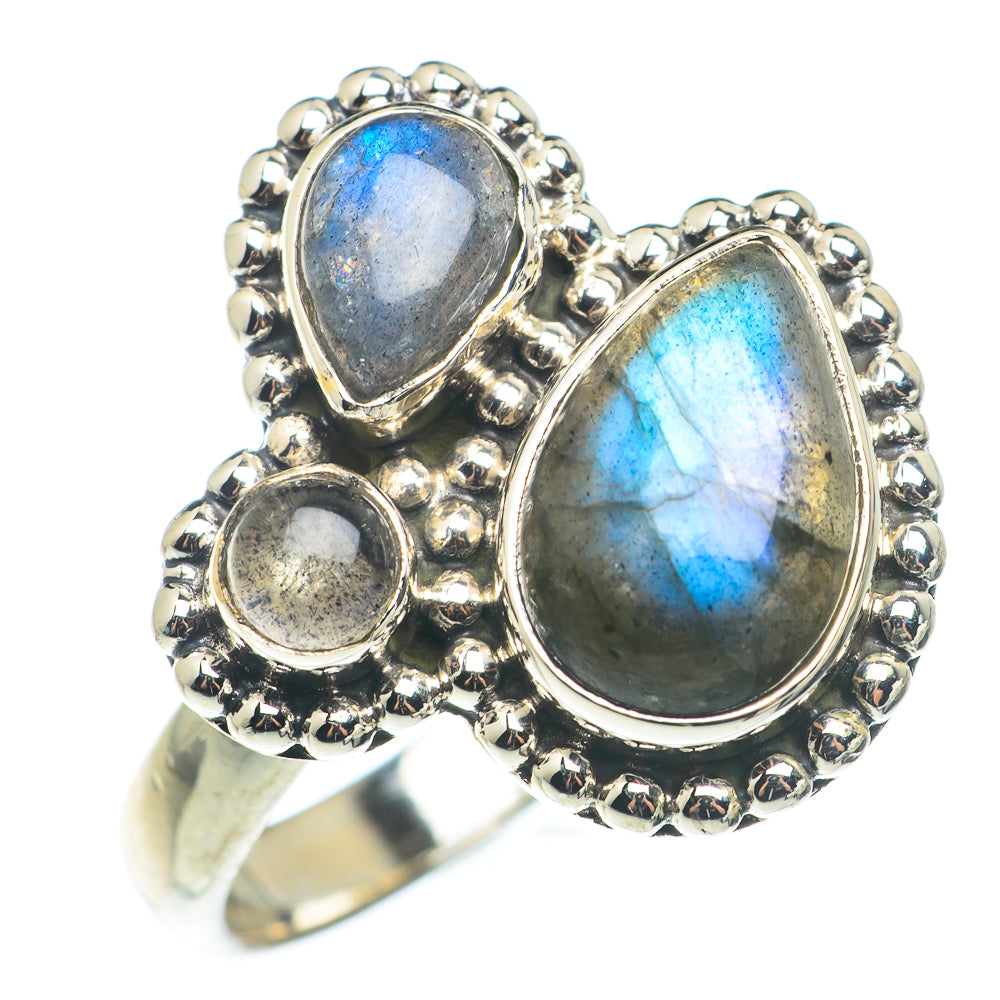 Labradorite Rings handcrafted by Anasilvercos - RING74225