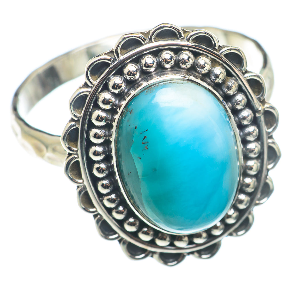 Larimar Rings handcrafted by Anasilvercos - RING74229
