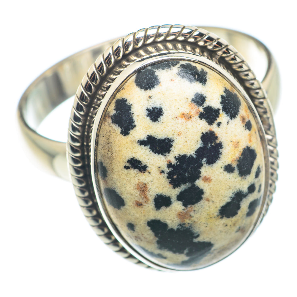 Dalmatian Jasper Rings handcrafted by Anasilvercos - RING74236