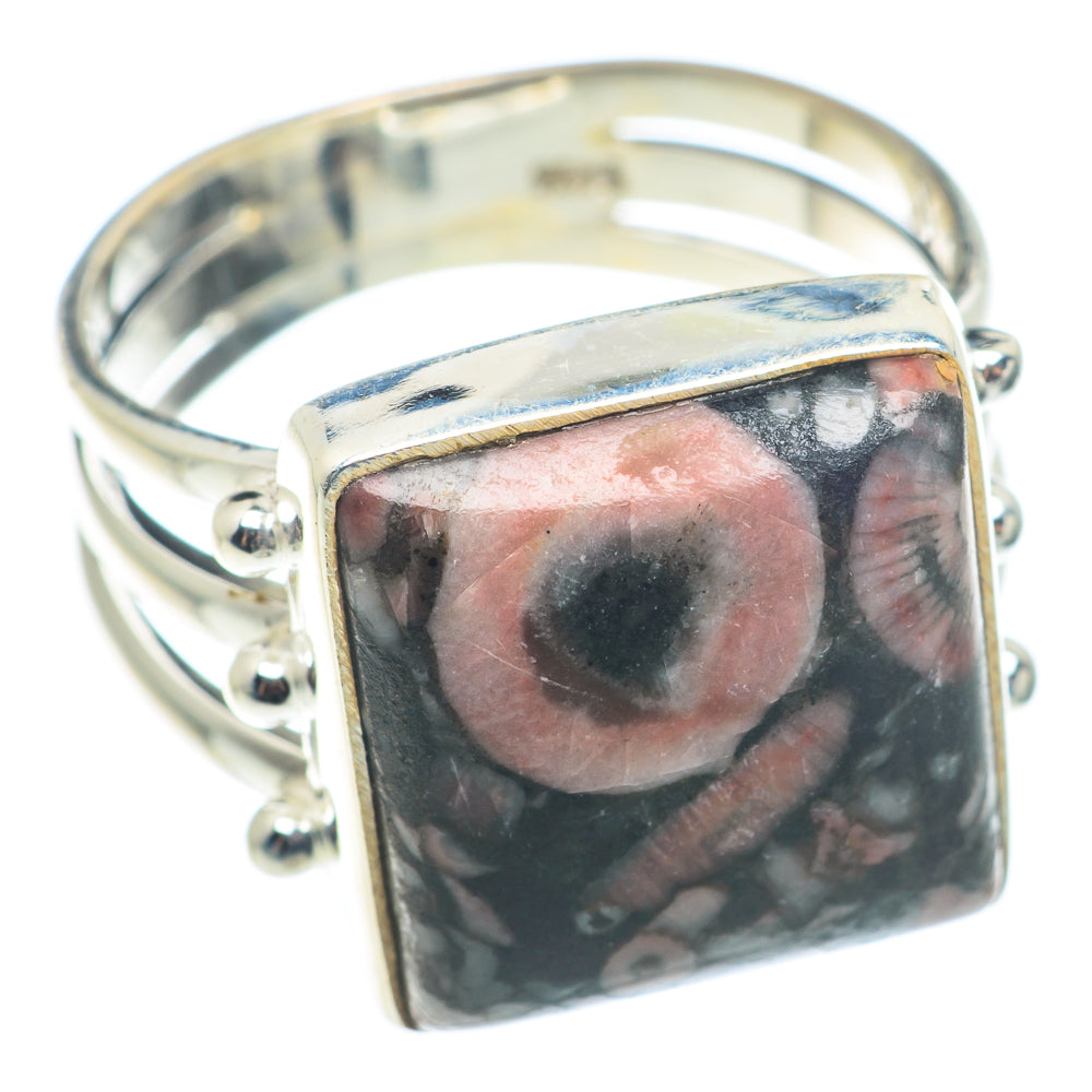 Crinoid Fossil Rings handcrafted by Anasilvercos - RING74237