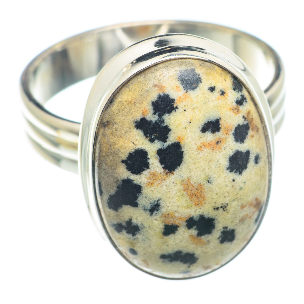 Dalmatian Jasper Rings handcrafted by Anasilvercos - RING74239