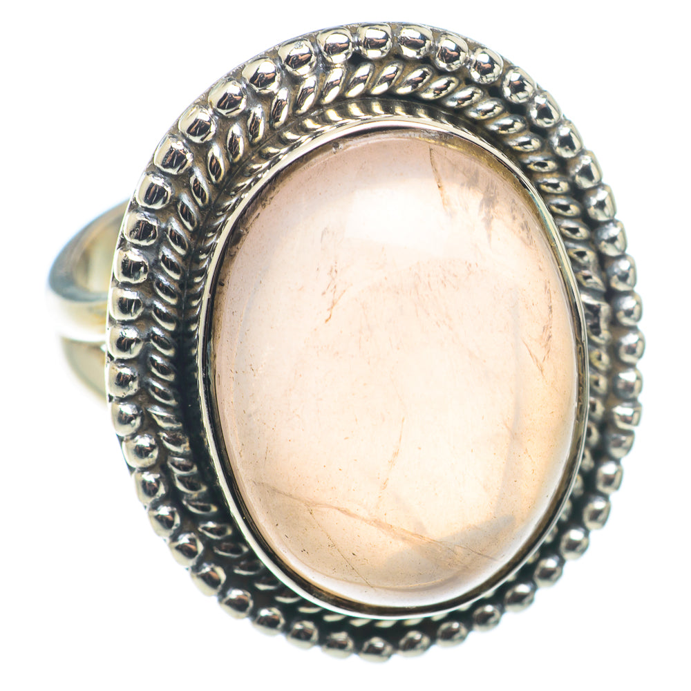 Rose Quartz Rings handcrafted by Anasilvercos - RING74241
