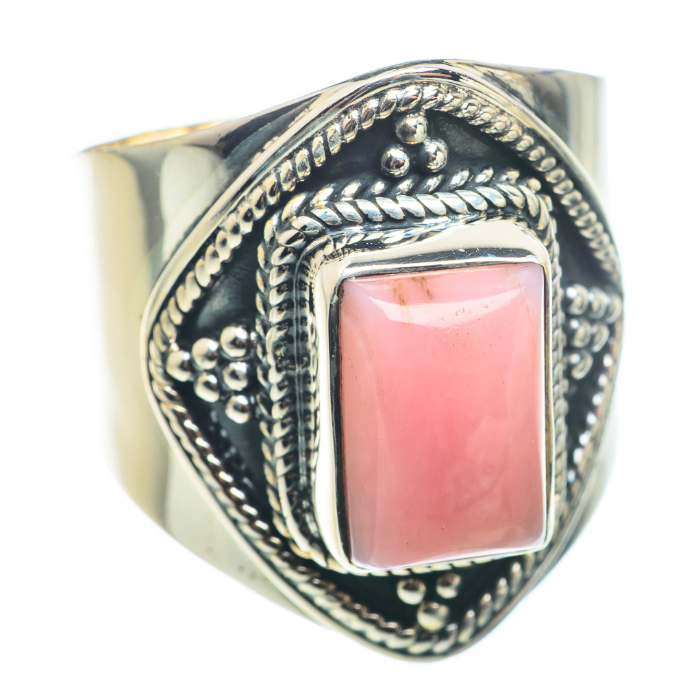 Pink Opal Rings handcrafted by Anasilvercos - RING74243