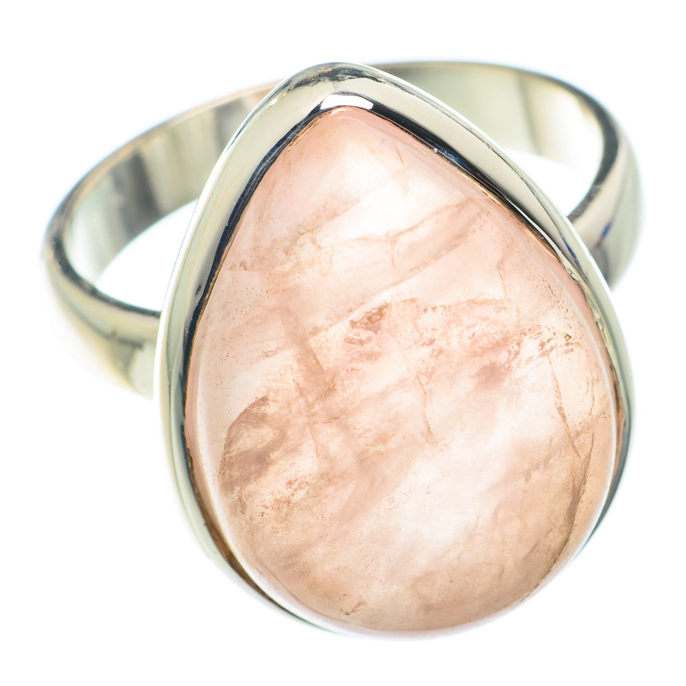 Rose Quartz Rings handcrafted by Anasilvercos - RING74244