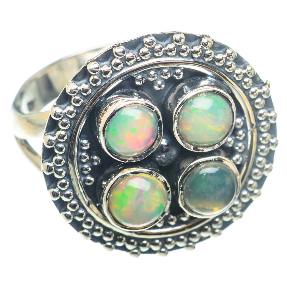 Ethiopian Opal Rings handcrafted by Anasilvercos - RING74254