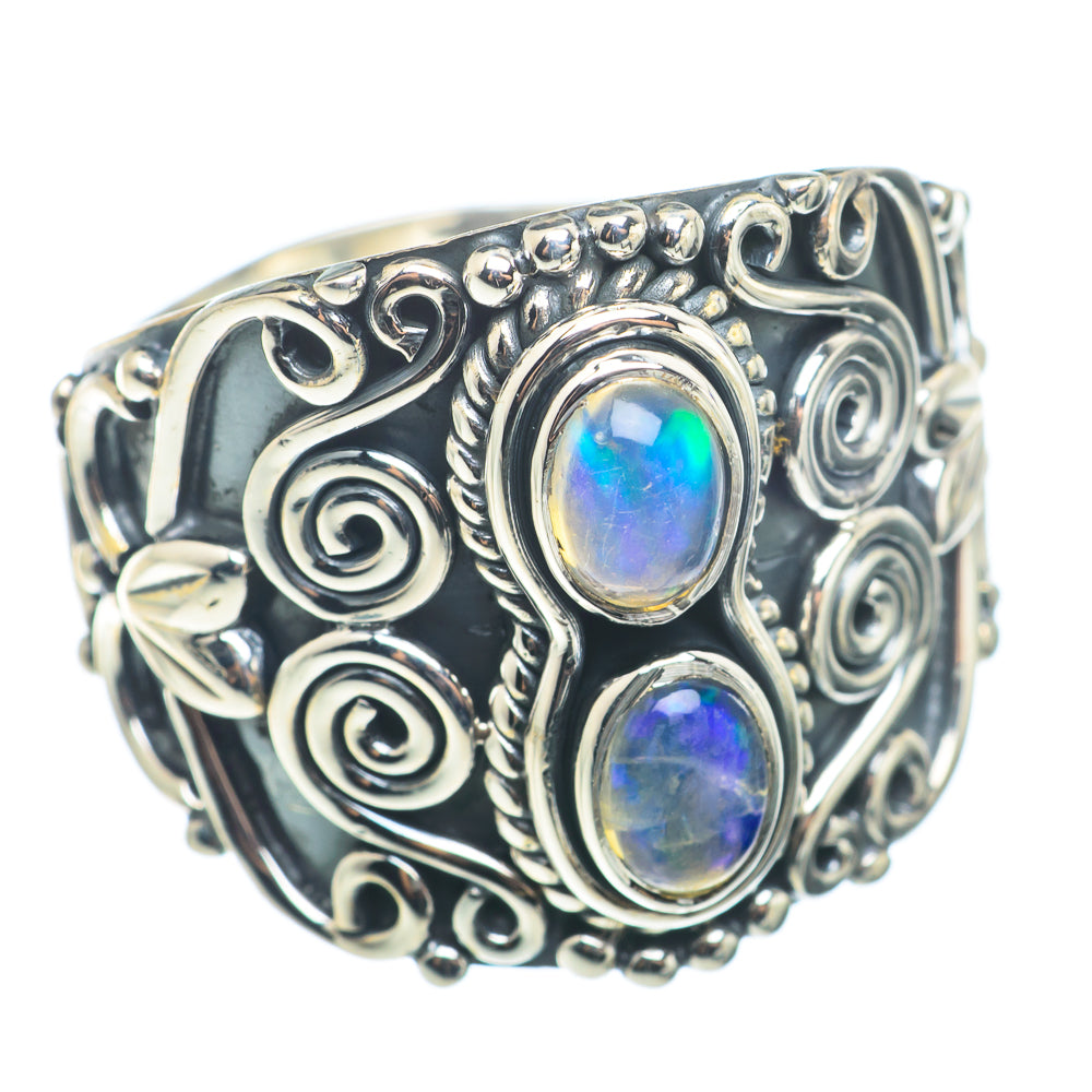 Ethiopian Opal Rings handcrafted by Anasilvercos - RING74255
