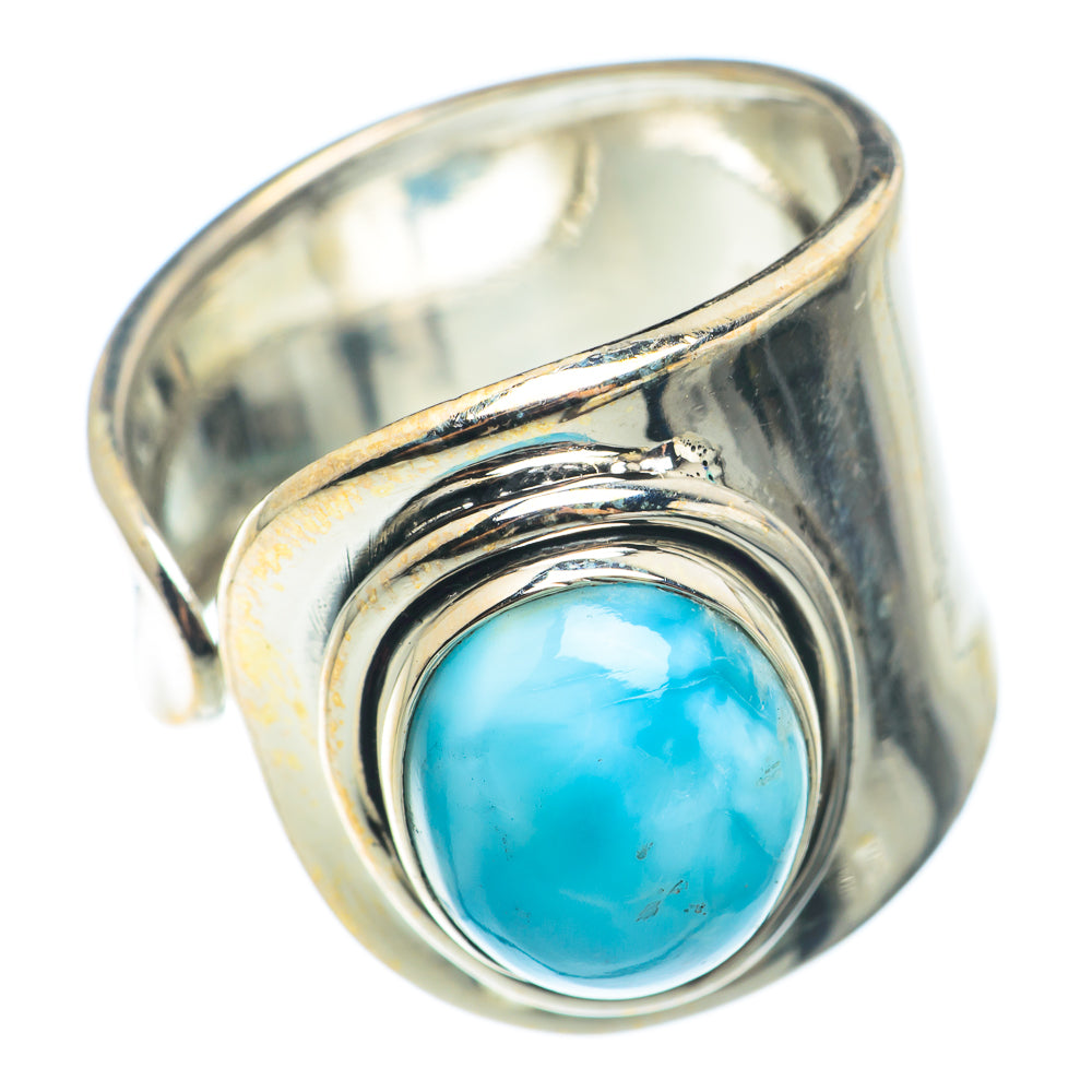 Larimar Rings handcrafted by Anasilvercos - RING74265