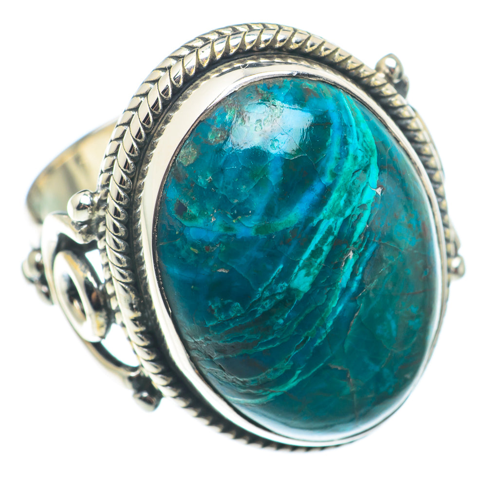 Chrysocolla Rings handcrafted by Anasilvercos - RING74266