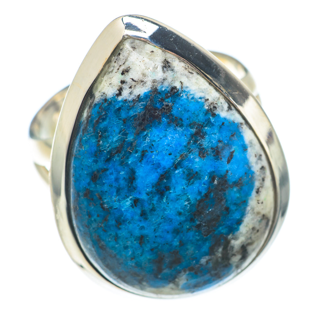 K2 Blue Azurite Rings handcrafted by Anasilvercos - RING74267
