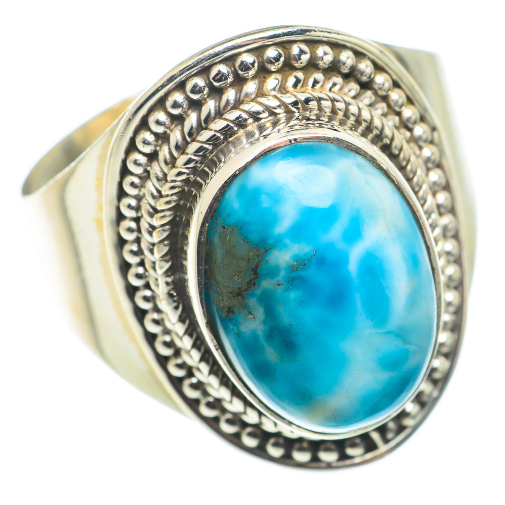 Larimar Rings handcrafted by Anasilvercos - RING74269