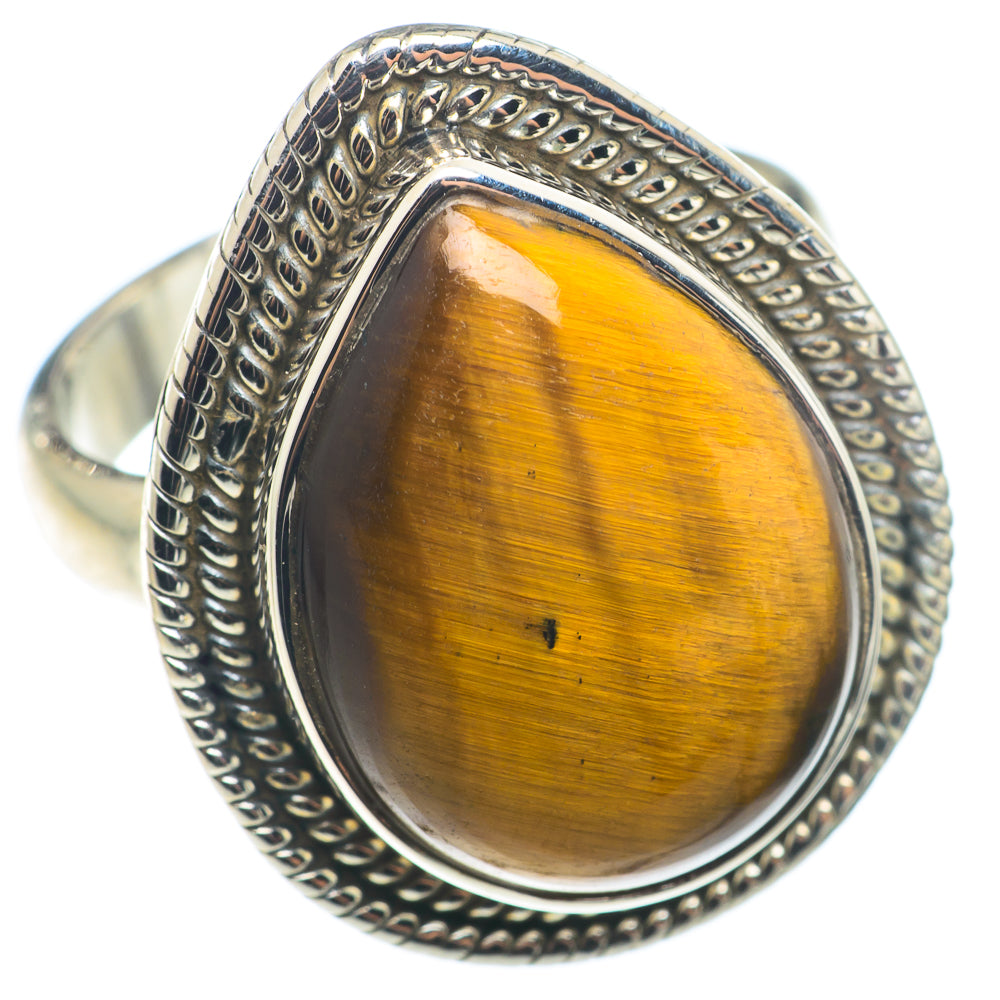 Tiger Eye Rings handcrafted by Anasilvercos - RING74273