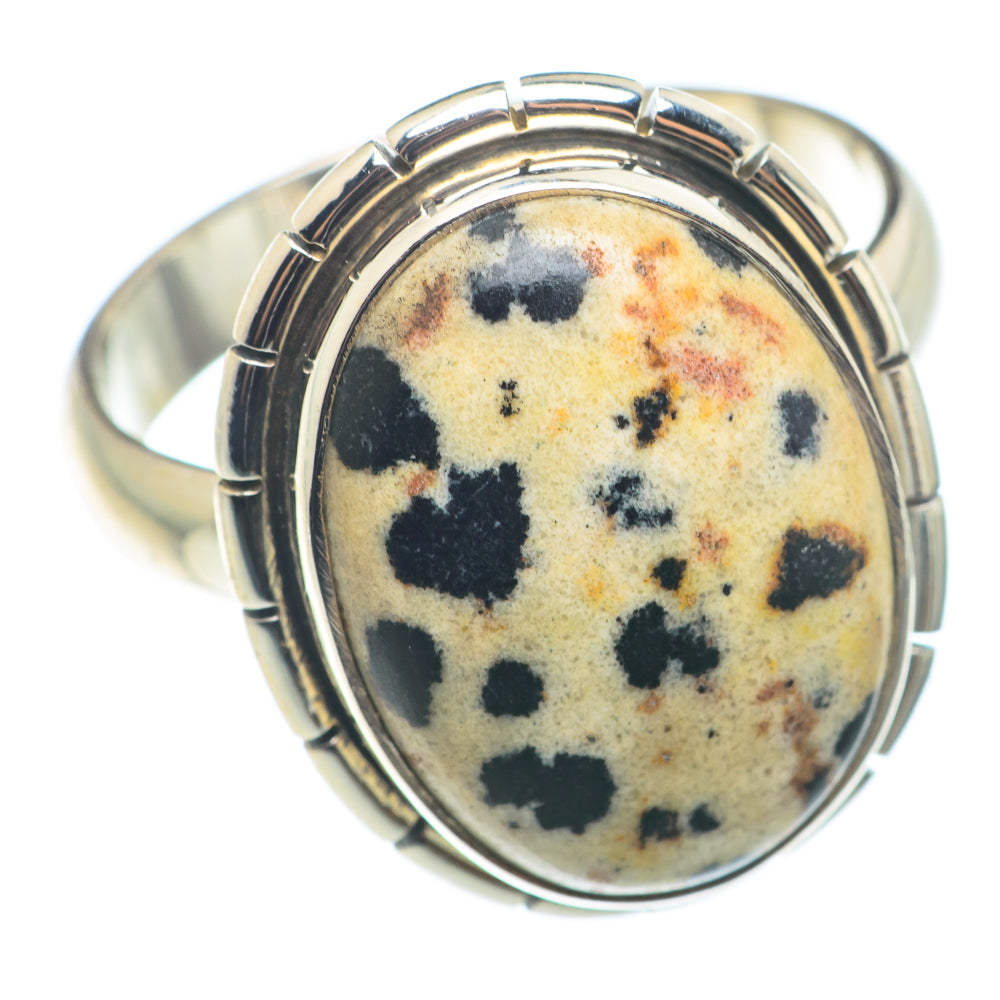Dalmatian Jasper Rings handcrafted by Anasilvercos - RING74277