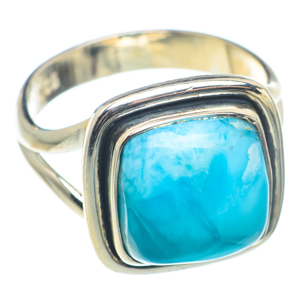 Larimar Rings handcrafted by Anasilvercos - RING74299